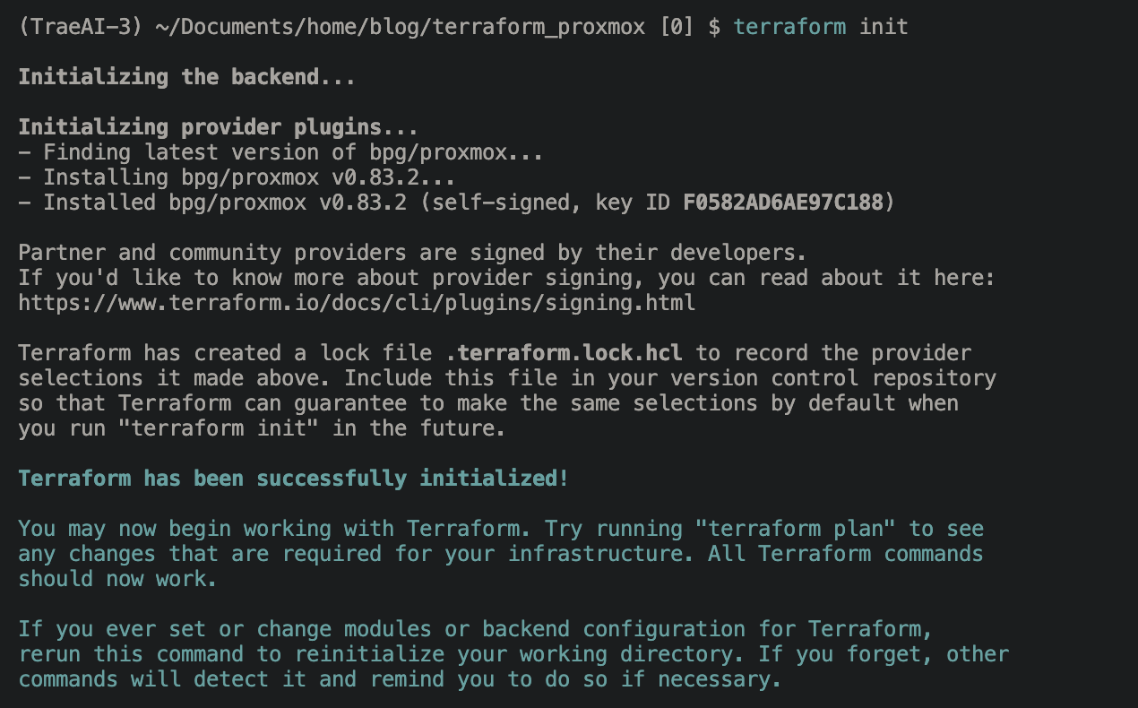 Конфигурация Terraform для создания VM в Proxmox